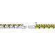 2 - Cliona 3.60 mm Yellow Diamond Eternity Tennis Bracelet 
