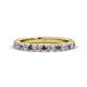 1 - Lara 3.00 mm Iolite and Diamond Eternity Band 