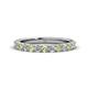 1 - Lara 3.00 mm Peridot and Diamond Eternity Band 
