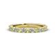 1 - Lara 3.00 mm Peridot and Diamond Eternity Band 