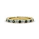 1 - Lara 3.00 mm Blue and White Diamond Eternity Band 