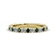 1 - Lara 3.00 mm London Blue Topaz and Diamond Eternity Band 