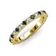 3 - Lara 3.00 mm London Blue Topaz and Diamond Eternity Band 