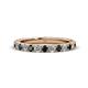 1 - Lara 3.00 mm London Blue Topaz and Diamond Eternity Band 