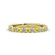 1 - Lara 3.00 mm Yellow Sapphire and Diamond Eternity Band 