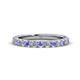 1 - Lara 3.00 mm Tanzanite and Diamond Eternity Band 