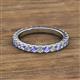 2 - Lara 3.00 mm Tanzanite and Diamond Eternity Band 