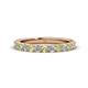 1 - Lara 3.00 mm Peridot and Diamond Eternity Band 