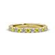 1 - Lara 3.00 mm Yellow and White Diamond Eternity Band 