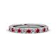 1 - Lara 3.00 mm Ruby and Diamond Eternity Band 