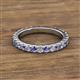 2 - Lara 3.00 mm Iolite and Diamond Eternity Band 