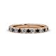 1 - Lara 3.00 mm Black and White Diamond Eternity Band 