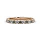 1 - Lara 3.00 mm Diamond and Lab Created Alexandrite Eternity Band 