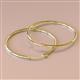 2 - Anna (2x45 mm) Shiny Polished Round Tube Hoop Earrings 