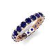 5 - Laida 3.40 mm Blue Sapphire Eternity Band 