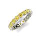 5 - Laida 3.40 mm Yellow Sapphire Eternity Band 