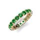 5 - Laida 3.40 mm Green Garnet Eternity Band 