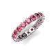 5 - Laida 3.40 mm Pink Tourmaline Eternity Band 