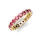 5 - Laida 3.40 mm Pink Tourmaline Eternity Band 