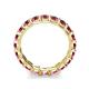 6 - Laida 3.40 mm Pink Tourmaline Eternity Band 
