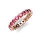 5 - Laida 3.40 mm Pink Tourmaline Eternity Band 