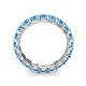6 - Laida 3.40 mm Blue Topaz Eternity Band 