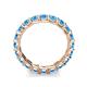6 - Laida 3.40 mm Blue Topaz Eternity Band 