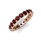 5 - Laida 3.40 mm Red Garnet Eternity Band 