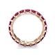6 - Laida 3.40 mm Rhodolite Garnet Eternity Band 