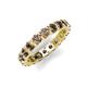 5 - Laida 3.40 mm Smoky Quartz Eternity Band 