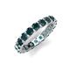 5 - Laida 3.40 mm London Blue Topaz Eternity Band 