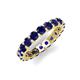 5 - Laida 3.40 mm Blue Sapphire Eternity Band 