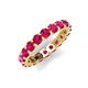 5 - Laida 3.40 mm Ruby Eternity Band 