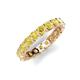 5 - Laida 3.40 mm Yellow Sapphire Eternity Band 