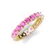 5 - Laida 3.40 mm Pink Sapphire Eternity Band 