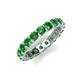 5 - Laida 3.40 mm Green Garnet Eternity Band 
