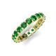 5 - Laida 3.40 mm Green Garnet Eternity Band 