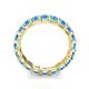 6 - Laida 3.40 mm Blue Topaz Eternity Band 
