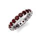 5 - Laida 3.40 mm Red Garnet Eternity Band 