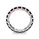 6 - Laida 3.40 mm Red Garnet Eternity Band 