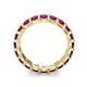 6 - Laida 3.40 mm Rhodolite Garnet Eternity Band 