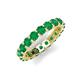 5 - Laida 3.40 mm Emerald Eternity Band 