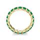 6 - Laida 3.40 mm Emerald Eternity Band 