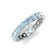 5 - Laida 3.40 mm Aquamarine Eternity Band 