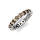 5 - Laida 3.40 mm Smoky Quartz Eternity Band 