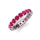 5 - Laida 3.40 mm Ruby Eternity Band 