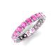 5 - Laida 3.40 mm Pink Sapphire Eternity Band 