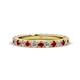 1 - Lara 3.00 mm Ruby and Lab Grown Diamond Eternity Band 
