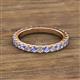 2 - Lara 3.00 mm Tanzanite and Lab Grown Diamond Eternity Band 