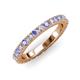 3 - Lara 3.00 mm Tanzanite and Lab Grown Diamond Eternity Band 